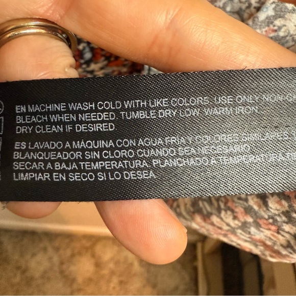 Denim & Flower | Brown Floral Button Down Shirt | Sz M - Picture 6 of 10